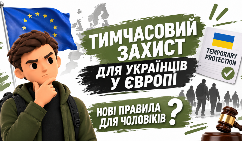 УКРАЇНЦІ В ЄВРОПІ: НОВІ ПРАВИЛА ДЛЯ ЧОЛОВІКІВ. ЧОМУ ЦЕ НЕСПРАВЕДЛИВО?
