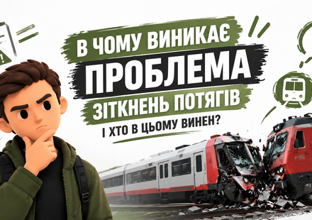 В ЧОМУ ПРОБЛЕМА ЗІТКНЕНЬ ПОТЯГІВ І ХТО В ЦЬОМУ ВИНЕН ?